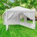 10 x 20' Outdoor Gazebo Party Tent with 6 Side Walls Wedding Canopy Cater Events