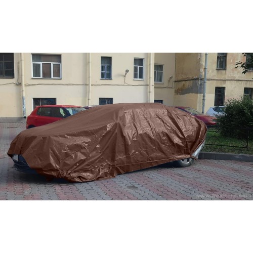 Tarp Heavy Duty Waterproof (20' x 30' - Brown/Silver) 10 Mil Thick Material, Multi-Purpose Tarpaulin