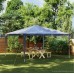 Tidyard Party Tent Gazebo Canopy PE Roof Shelter Green for Backyard, V1L5