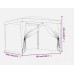 Tidyard Gazebo with 4 Mesh Side Walls, Patio Canopy Party Tent, Shelter J1G9