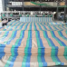 PE Tarpaulin Sheet Waterproof Breathable and Stain Resistant with Stripe Pattern for Tent and Car Use