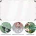 9.8 × 9.8 ft Clear Tarps Duty Waterproof, PVC Tarpaulin Anti-UV Anti-Tear Dustproof Windproof Tarps with Grommets & Ropes