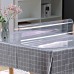 Plastic Table Cover 36 x 60 Inch, 2 mm Thick Clear Table Protector, Rectangle Clear Desk Mat, Waterproof & Easy Cleaning